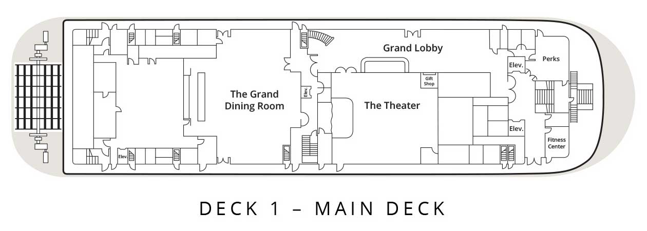 American Countess - Deck 1 - Main Deck Deck