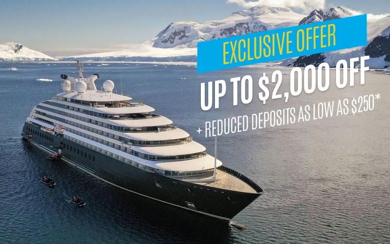 Crystal Cruises guests* get up to $2,000 off + reduced deposits with Scenic!