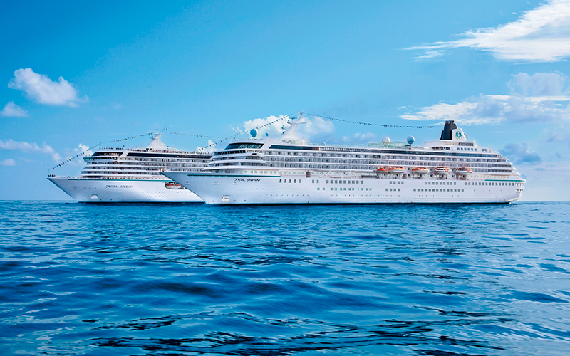 Enjoy special Sapphire Ocean View Suite fares on select voyages for solo travelers with Crystal Cruises