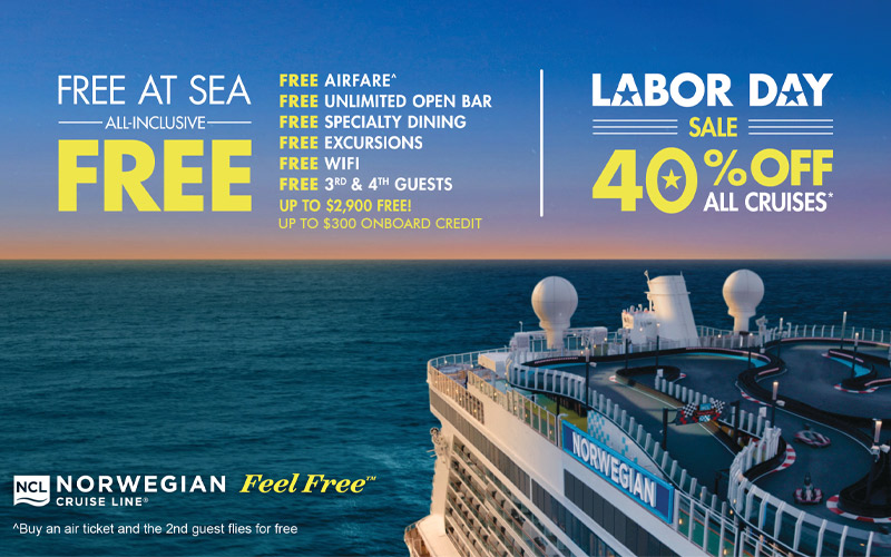 Luxury Cruise Connections Labor day sale Up to 40 off on all