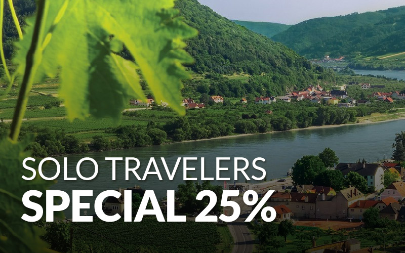 Solo Travelers Special reduced up to 25% Single Supplement* with AmaWaterways