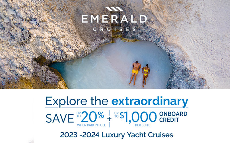 Up to 20% Savings plus Up to $1,000 Onboard Credit per cabin with Emerald Cruises