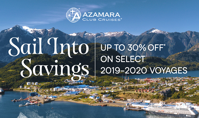 Azamara Club Cruises Up to 30% off Cruise Fares