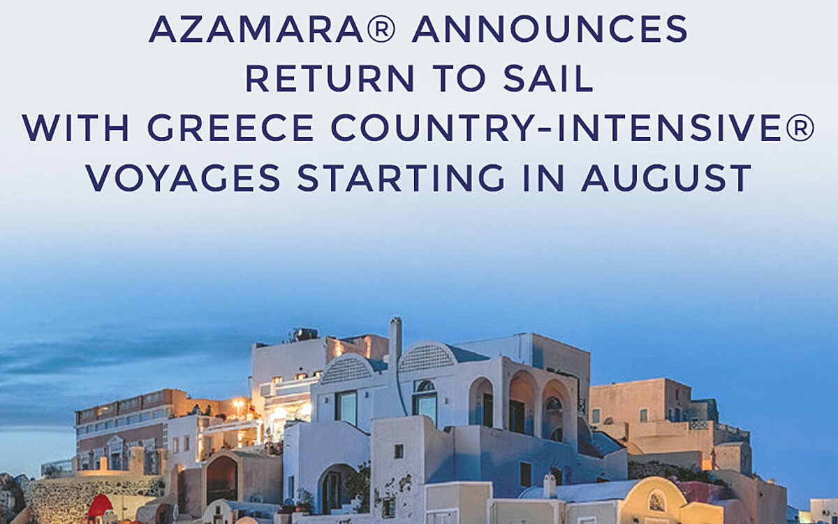 Azamara is coming back stronger than ever with NEW 2021 Greece Intensive Sailings