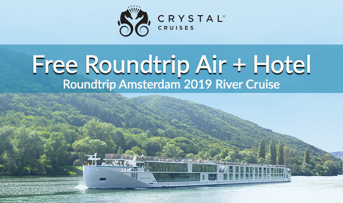 Crystal Cruise Free Roundtrip Air & Hotel - Plus Exclusive Savings On Last Minute Voyages