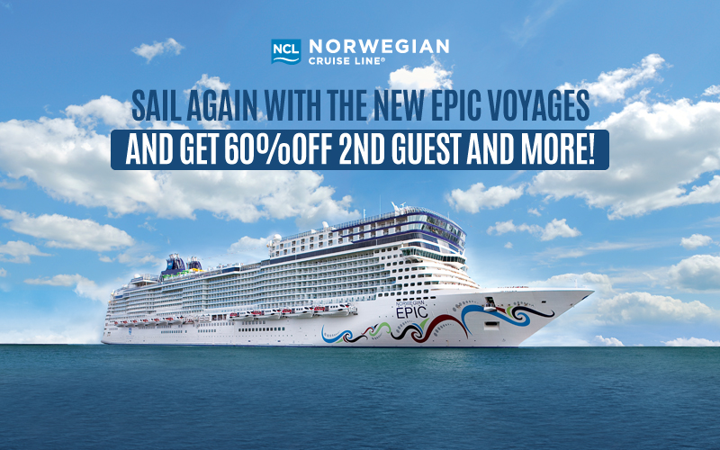 Enjoy this SALE with up to $4,000 in value + FREE Air only with Norwegian Cruise Line