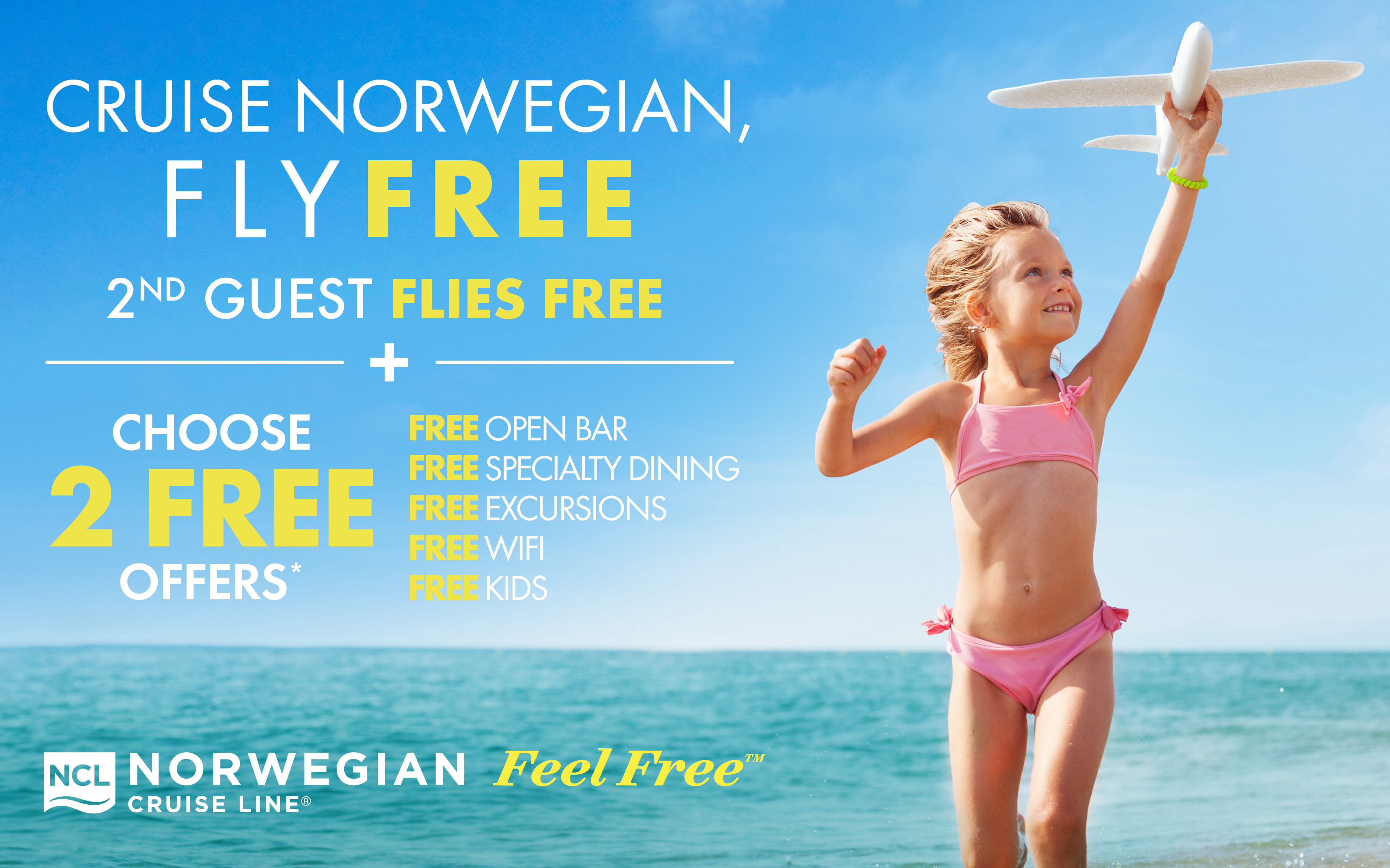 Fly FREE + Choose 2 FREE Offers with Norwegian