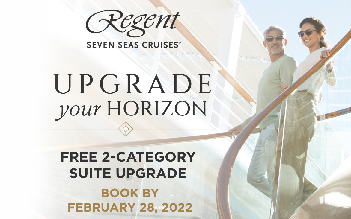 FREE 2-Category Suite Upgrade + up to 50% off deposits + up to $700 onboard credit