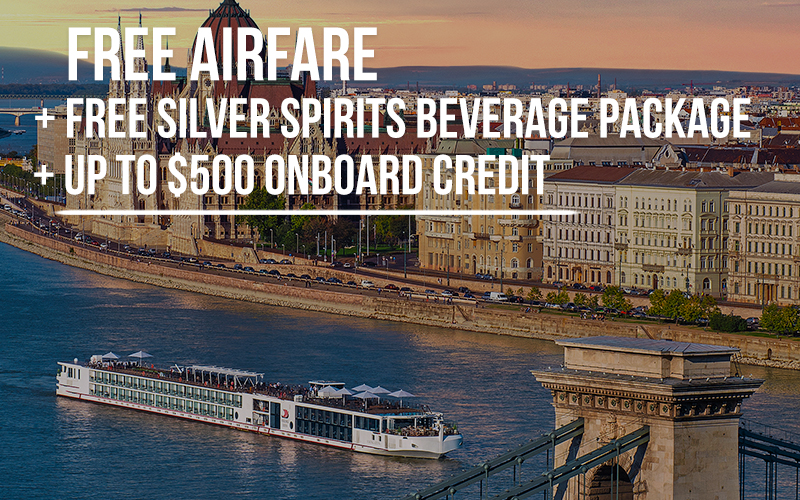 Luxury Cruise Connections FREE Airfare, Complimentary Silver Spirits