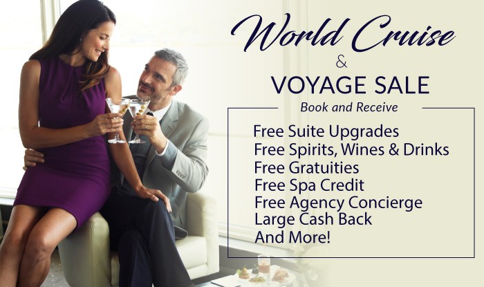 Free Cruise Gifts on your next World Voyage