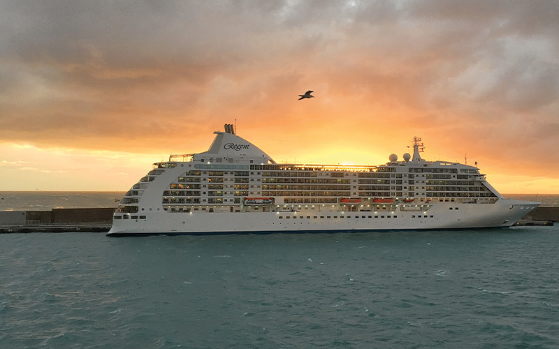 Free First Class Air in every way or Up to 20% Cruise Savings with Regent Seven Seas