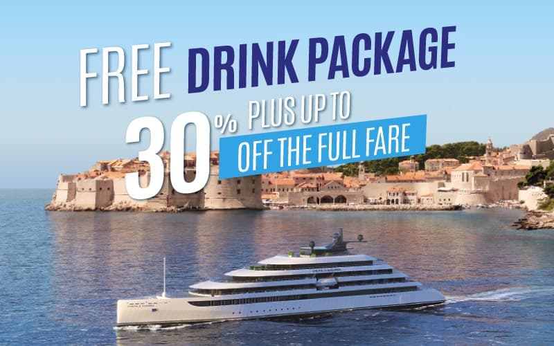 Get Free Extended Drink Package on select 2022 Azzurra sailings plus save up to 30% off the full fare with Super Early Bird Offer
