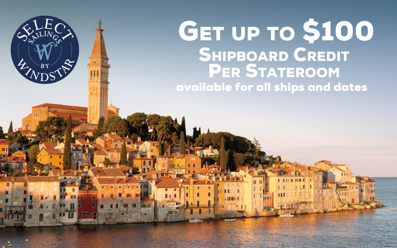 Get up to $100 Shipboard Credit Per Stateroom available for all ships and dates