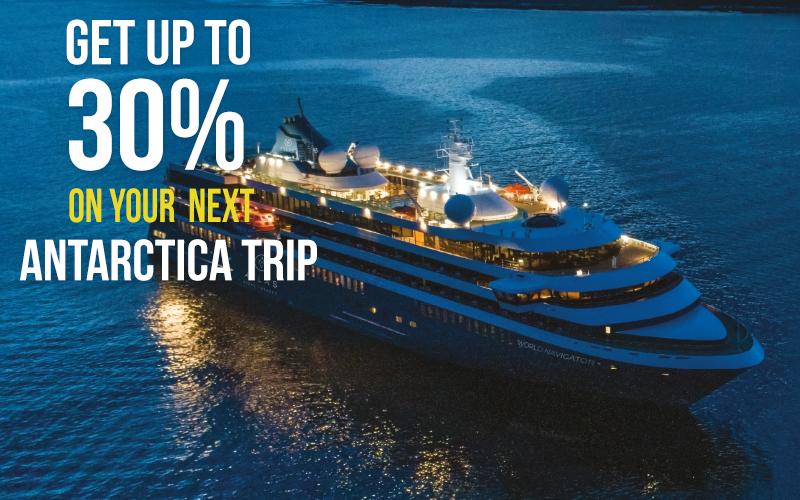 Get up to 30% Off* on your Next Antarctica Trip with Atlas Ocean Voyages