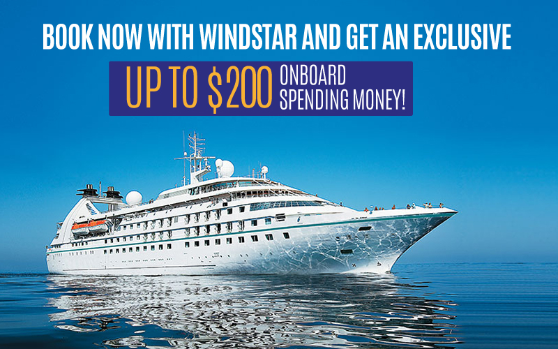 It´s time to give back and add more value with Windstar´s limited-time offer