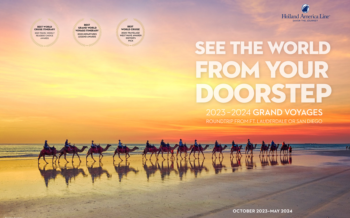 Journey Beyond with Holland's Grand Voyage experience and earn up to 3% savings