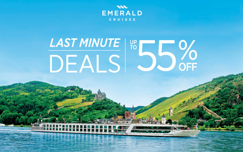 Last Minute Deals: Up to 55% savings on 2022 River & Yacht Cruises