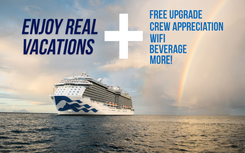 Princess BEST sale FREE upgrade + WiFi + Crew appreciation + Beverages + Specialty dining!