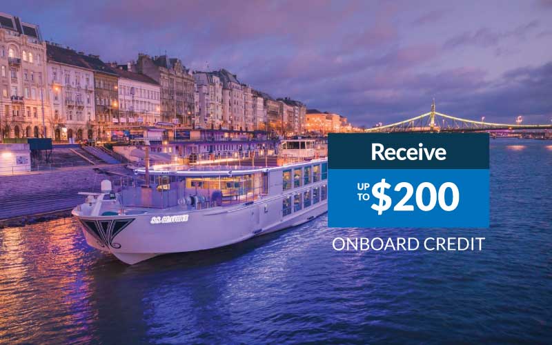 Receive up to $200 Onboard Credit per person with Uniworld