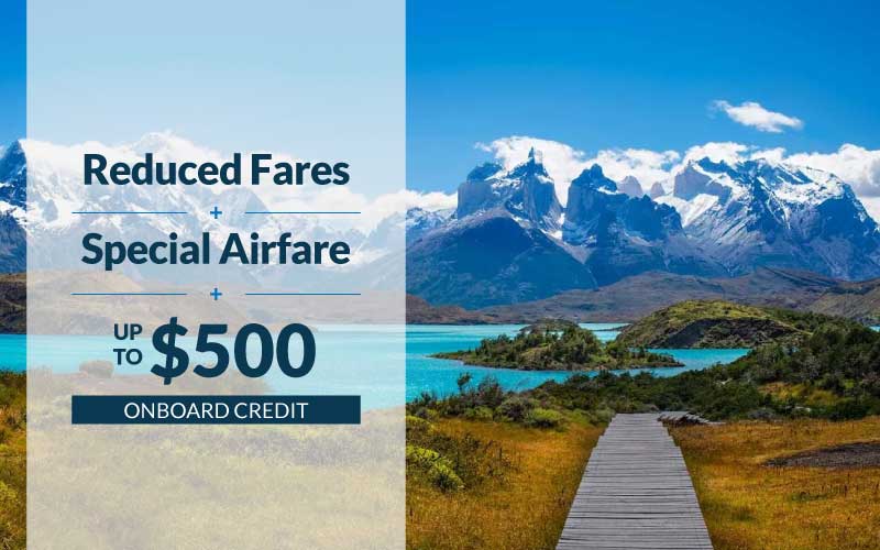 Reduced Fares plus special Airfare plus up to $500 Onboard Credit with Viking