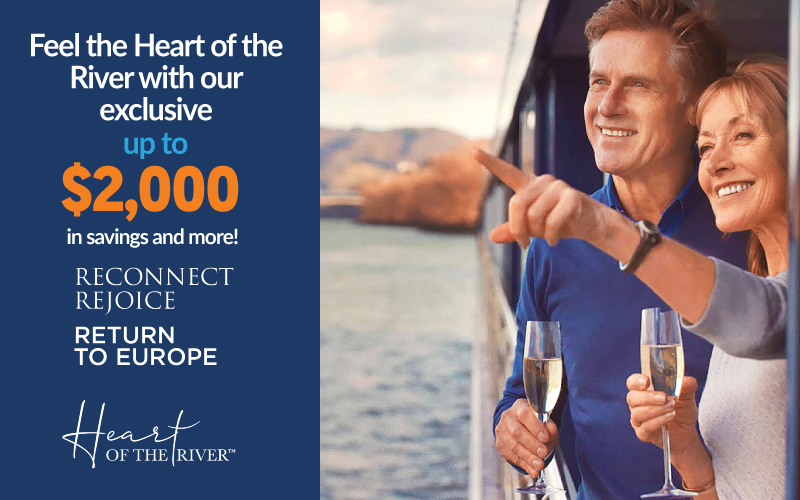 Return to Europe this season and enjoy up to $2,000 + FREE Air* + up to $300 Onboard credit