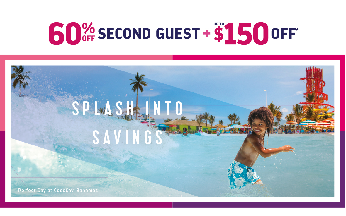 Royal Caribbean -  60% OFF Second Guest + Up to $150 OFF