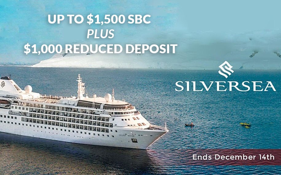 Silversea Sale - Up to $1,500 SBC + $1,000 Reduced Deposit