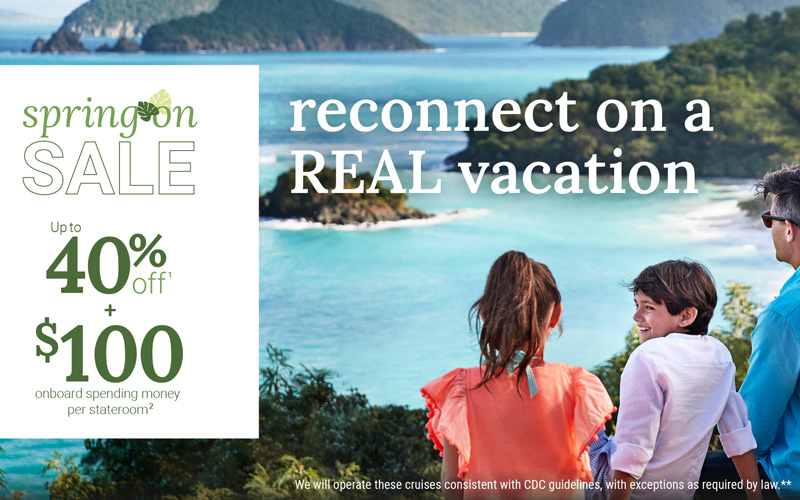 Spring on sale up to 40% off + up to $100 onboard credit with Princess