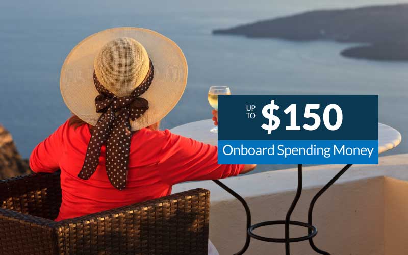 Up to $150 Onboard Spending Money on your next Holland America Cruises