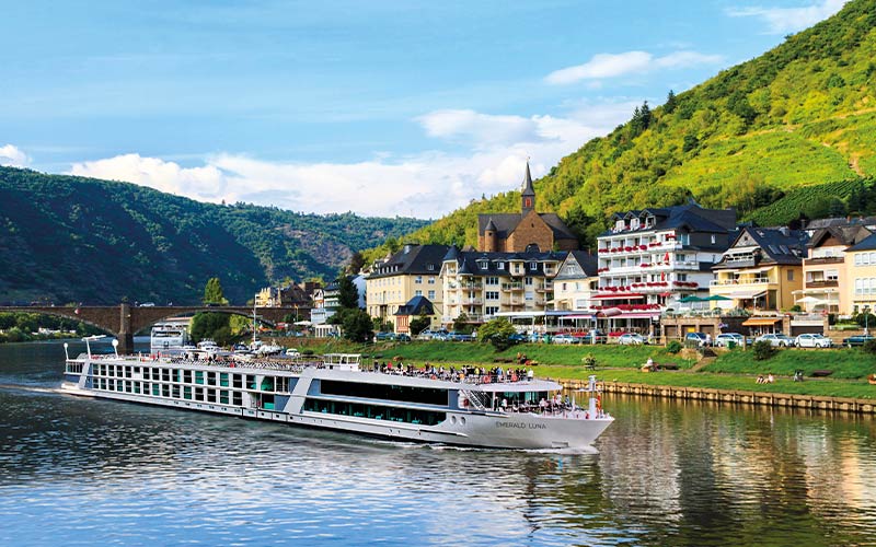 Up to $1,500 savings plus choice of one bonus option when paid in full with Emerald Cruises
