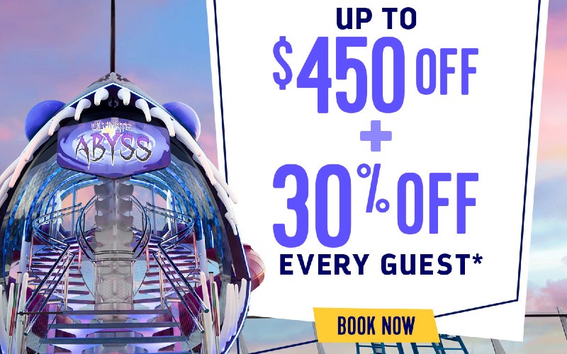 Up to $450 OFF Plus 30% every guest* Royal Caribbean