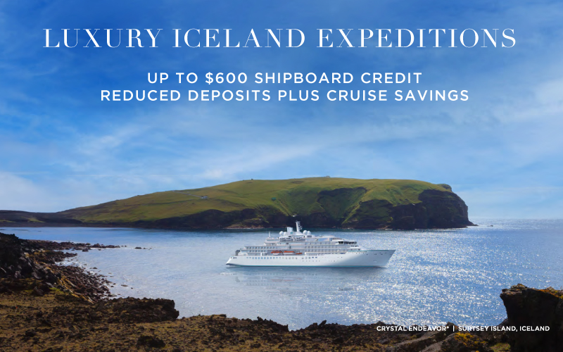 Up to $600 shipboard credit. Up to 15% reduced deposits plus Book Now Savings