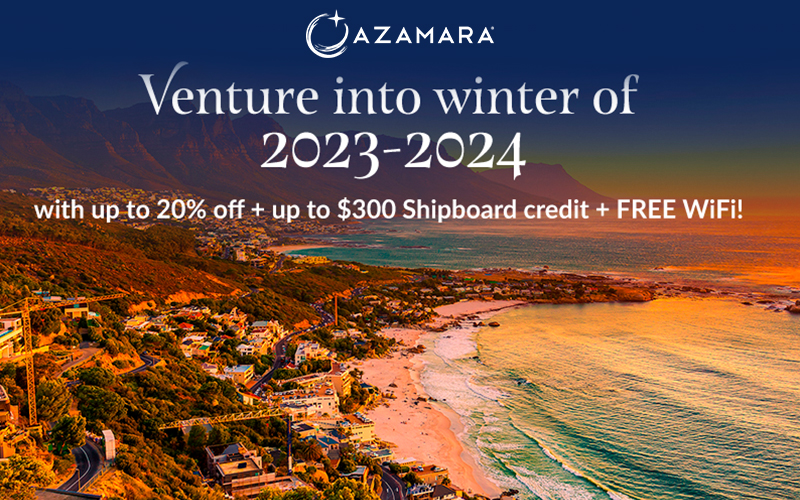 Venture into winter of 2023-2024 with up to 20% off + up to $300 Shipboard credit + FREE WiFi!