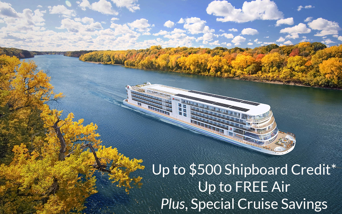Up to $500* Shipboard Credit + FREE Air + Special Cruise Savings